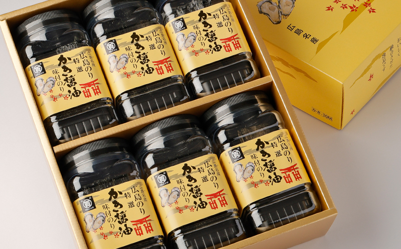 かき醤油味付のり 6本入り［箱入り］